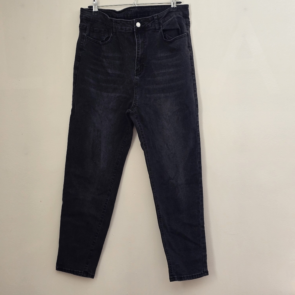 Shein Curve Women's 1XL Black Denim Jeans